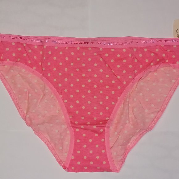 NWT Two Small Victoria's Secret Pink Polka Dot Panties Lot - Picture 1 of 3